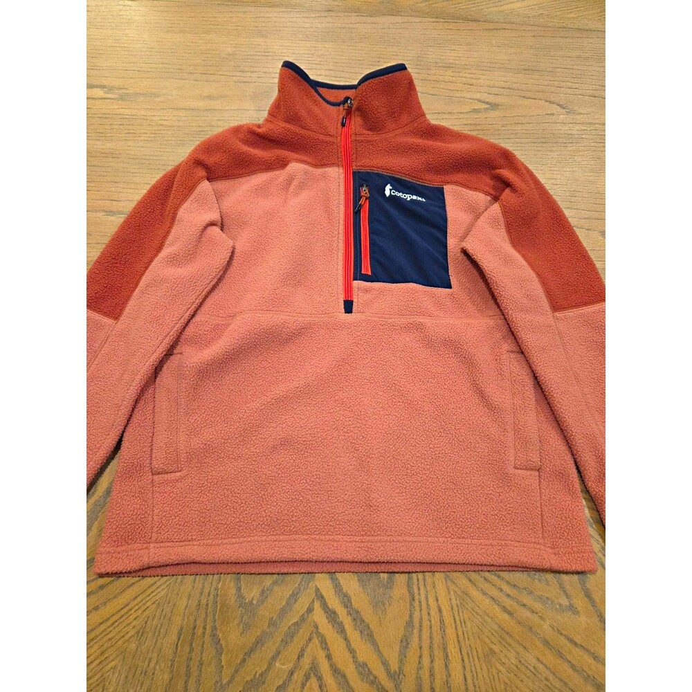 Cotopaxi Abrazo Half Zip Fleece Womens M Rust Pink Pullover Gorpcore Hiking